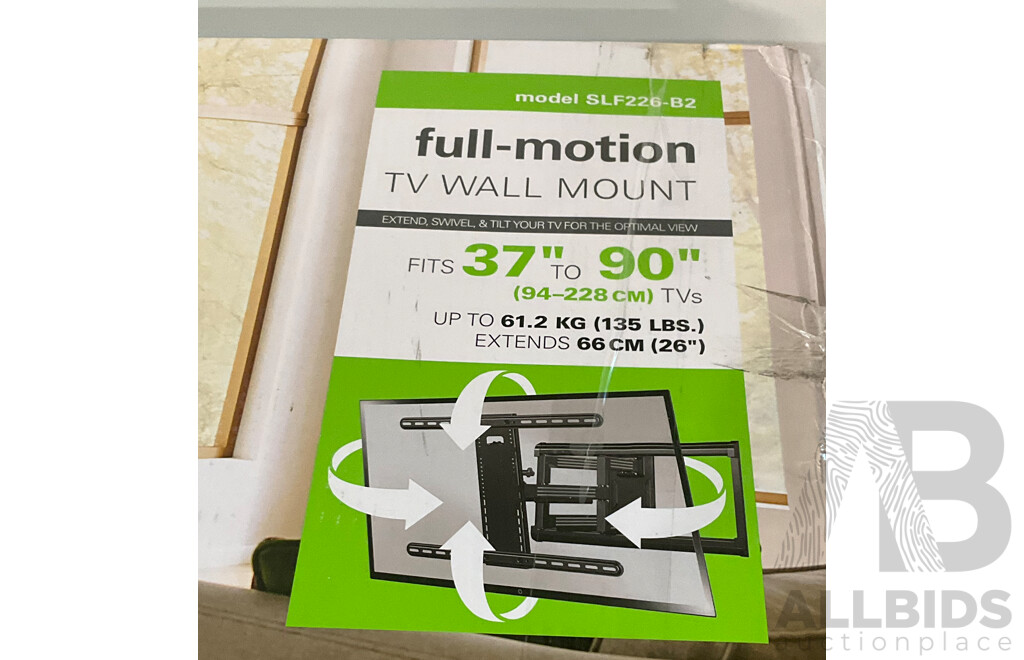 SANUS (SLF226-B2)  Simplicity TV Wall Mount - Total ORP $189.99