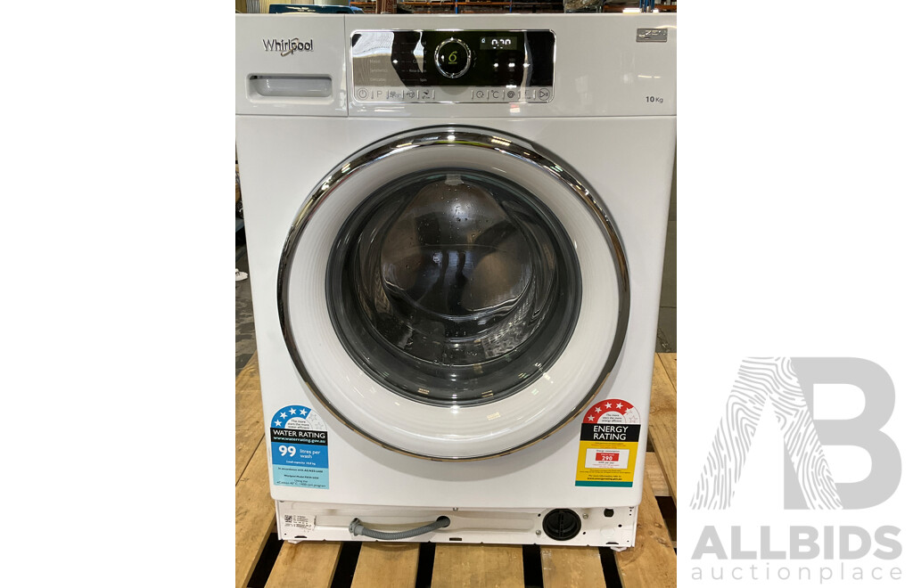 WHIRLPOOL (FSCR12420) 10kg Front Load Washing Machine - ORP $1,149.98