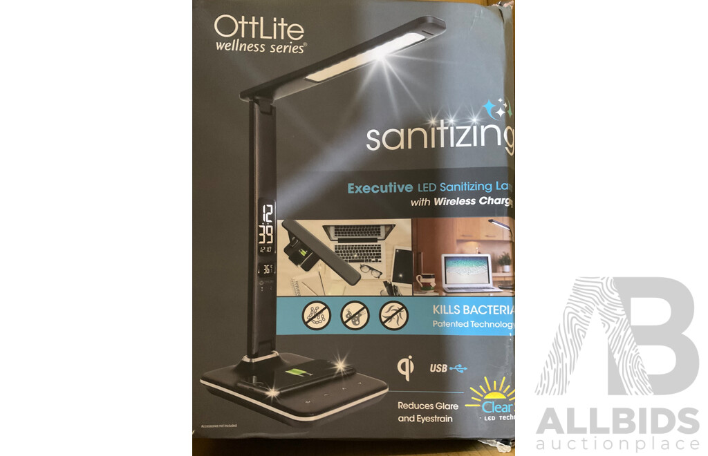 SWISSMAR Raclette Party Grill & OTTLITE Executive LED Sanitizing Lamp (Black) & GRINDERS Milk Frother & Morphy Richards  Portable Garment Steamer - Lot of 4 - Estimated Total ORP $329.99