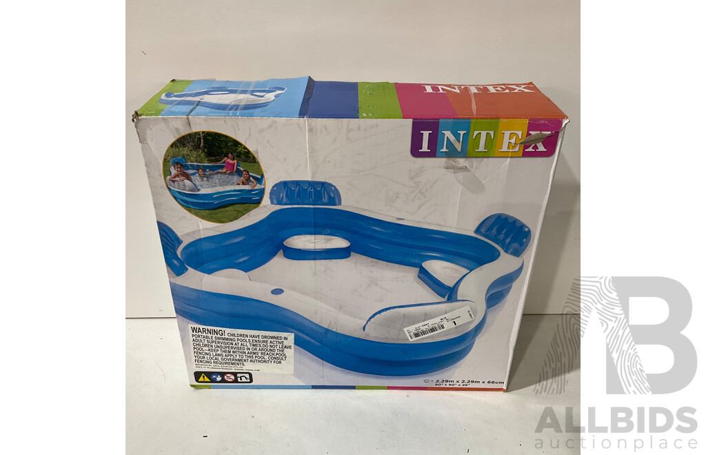 INTEX Fun N Fruity Play Center, Swim Centre Family Lounge Inflatable Pool - ORP $225