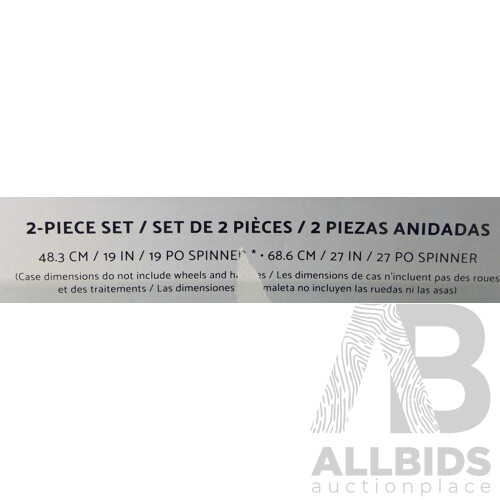 Samsonite (682826) STACKIT Hardside Luggage Set 2 Piece (Silver) -  ORP $299.99