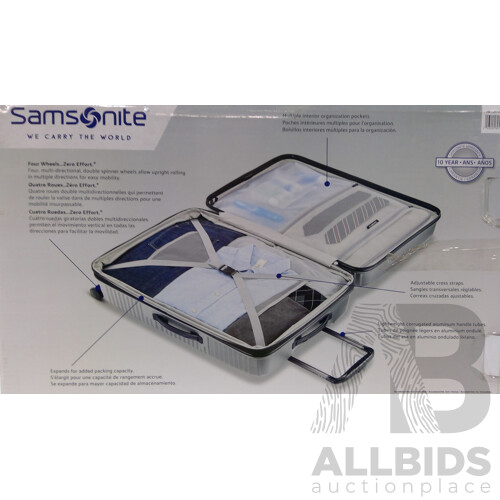 Samsonite (682826) STACKIT Hardside Luggage Set 2 Piece (Silver) -  ORP $299.99