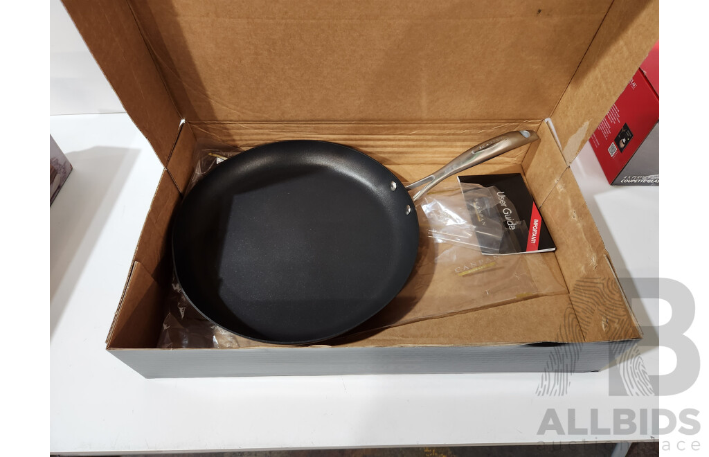 Assorted Lot of Kitchenware - Including: Scanpan Fry Pan, S&P Tea Cup & Saucer Sets, Staub Cocotte Pot and More - Lot of 11 - Estimated Total ORP $962