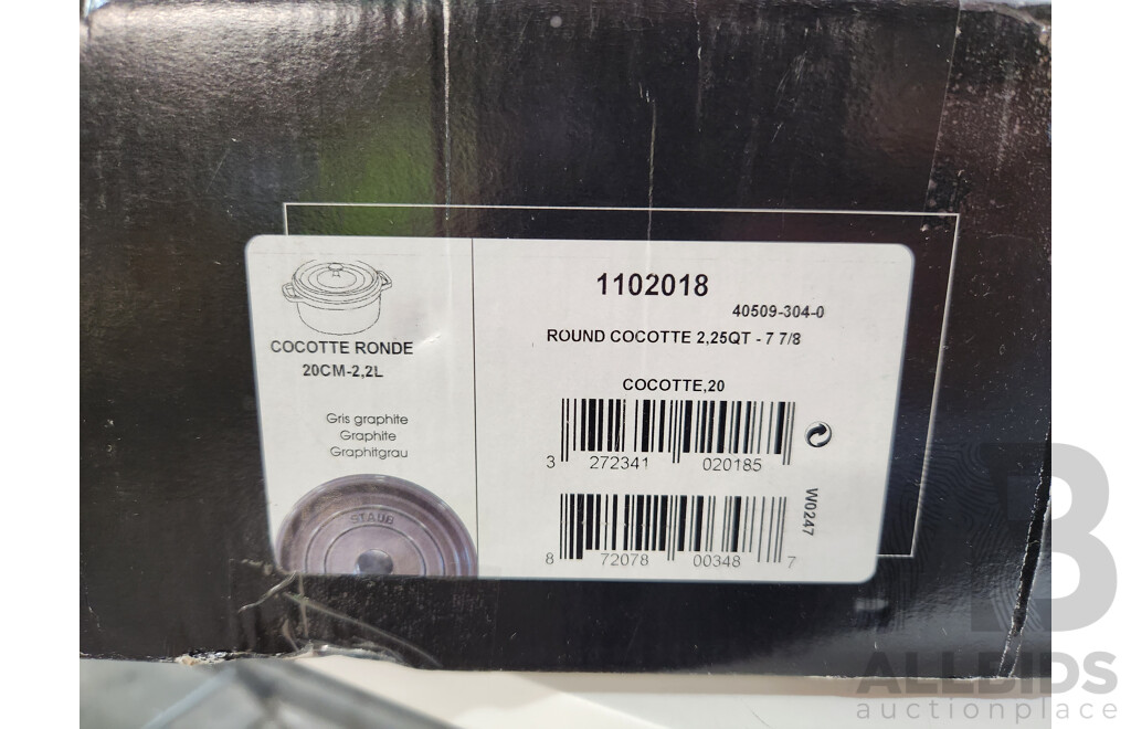 Assorted Lot of Kitchenware - Including: Scanpan Fry Pan, S&P Tea Cup & Saucer Sets, Staub Cocotte Pot and More - Lot of 11 - Estimated Total ORP $962