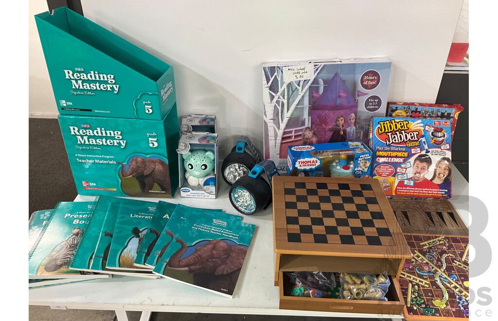 READING MASTERY, THOMAS and FRIENDS, PLAYGRO & Assorted Kids Toys & Games - Lot of 10 - Estimated Total ORP $349.00