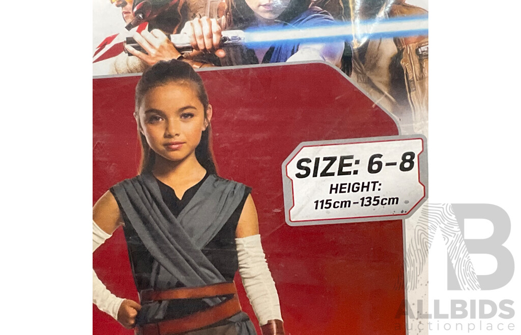 INTEX Sand and Summer Shimmering Gold Pool Lounger (X2) STAR WARS (REY) Character Costume (X2) and Assorted Items- Lot of 8 - ORP $349.99