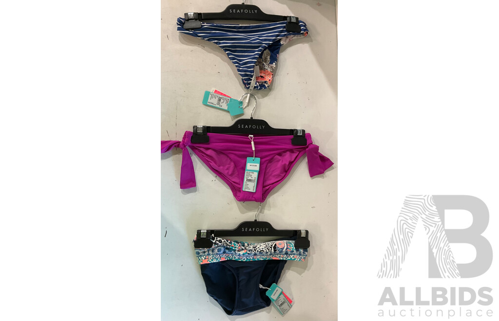 SEAFOLLY, MILEA Women's Swimwear (SIZE S/10) - Lot of 13 -  Estimated Total ORP $1000.00