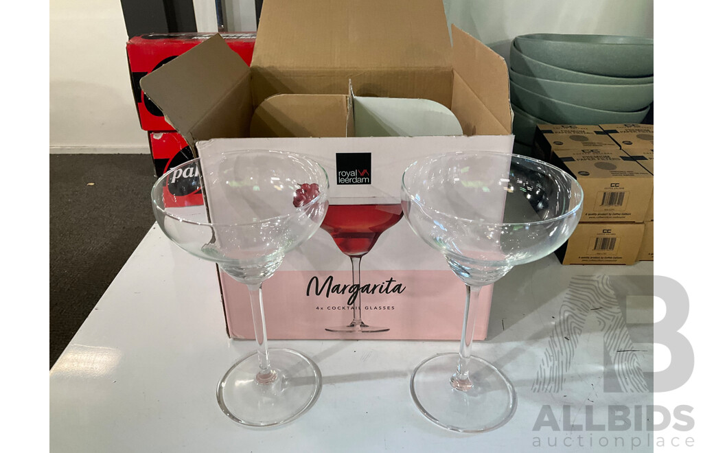 CERTIFICATE Photo Frame (X6), KROSNO Harmony Collection Red Winer Glass (X5), MARGARITA Cocktail Glasses (X2) & Assorted Items