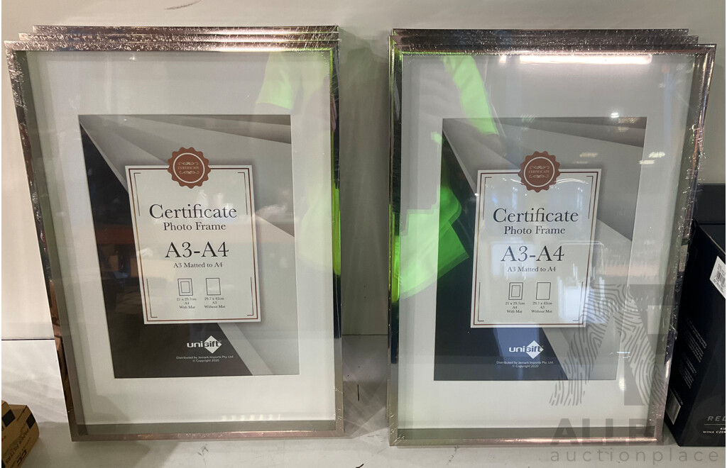 CERTIFICATE Photo Frame (X6), KROSNO Harmony Collection Red Winer Glass (X5), MARGARITA Cocktail Glasses (X2) & Assorted Items