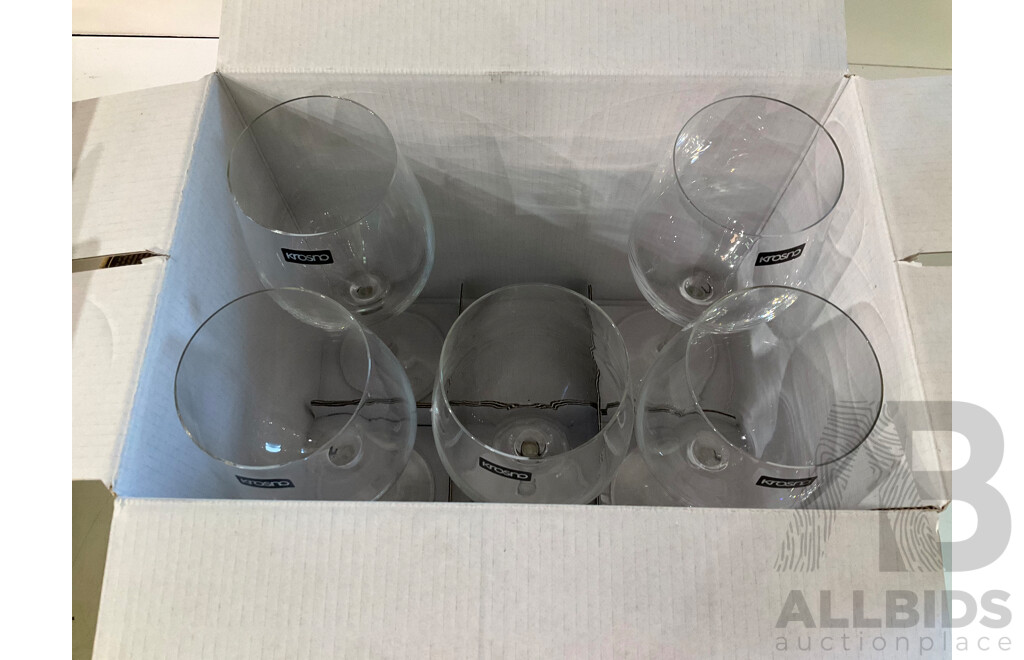 CERTIFICATE Photo Frame (X6), KROSNO Harmony Collection Red Winer Glass (X5), MARGARITA Cocktail Glasses (X2) & Assorted Items