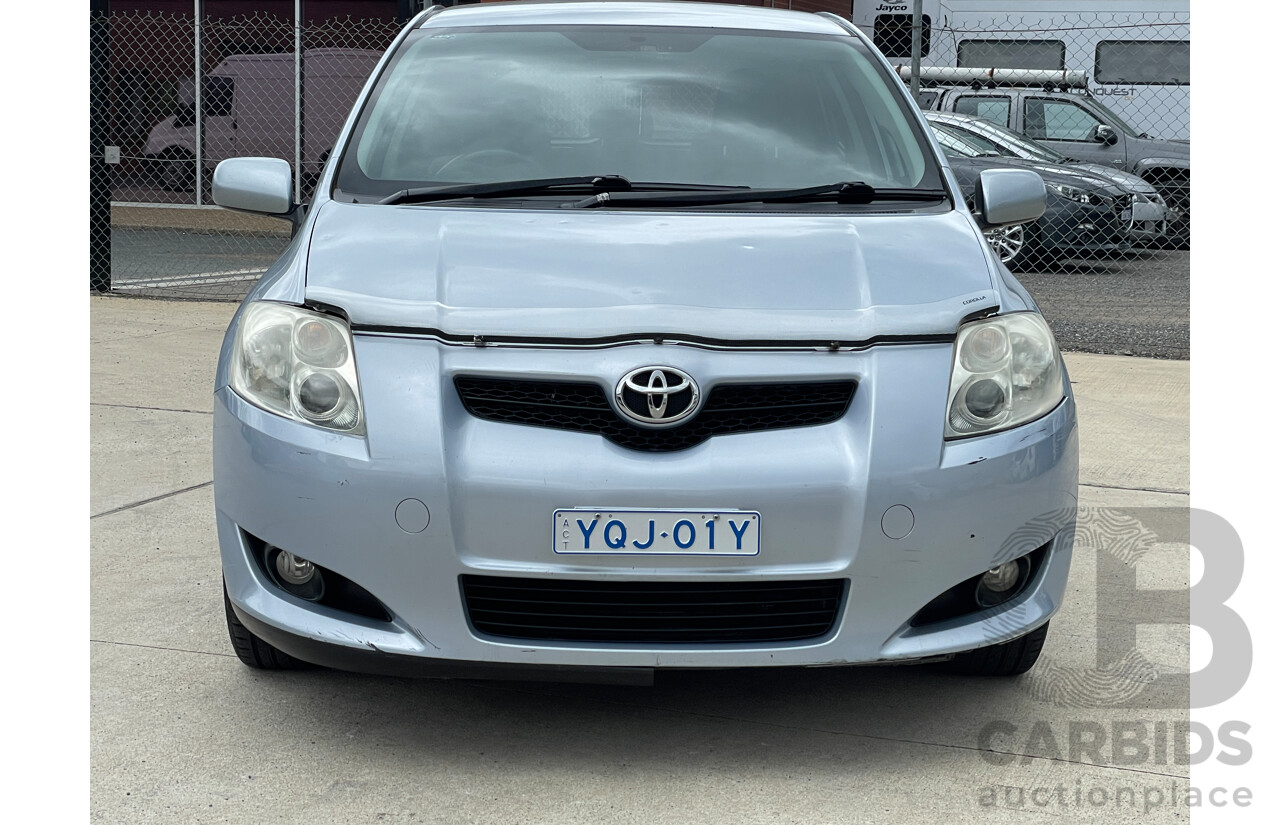 7/2007 Toyota Corolla Conquest ZRE152R 5d Hatchback Silver 1.8L