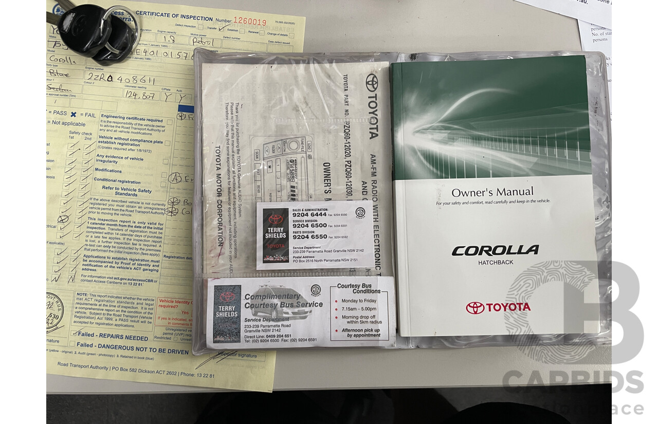 7/2007 Toyota Corolla Conquest ZRE152R 5d Hatchback Silver 1.8L