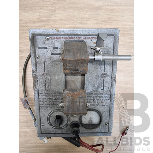 Vintage Krypton Armature Testing Growler
