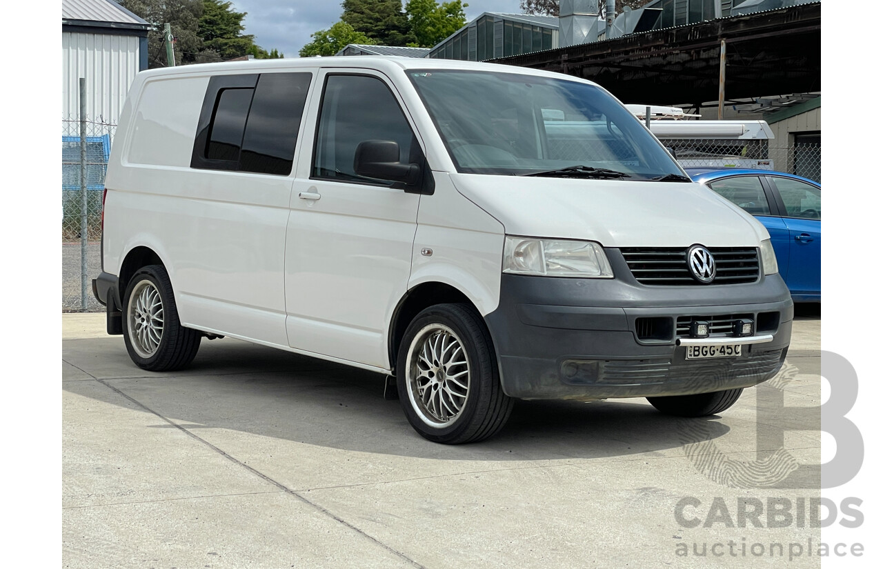 2/2008 Volkswagen Transporter (swb) T5 MY08 Van White 2.5L