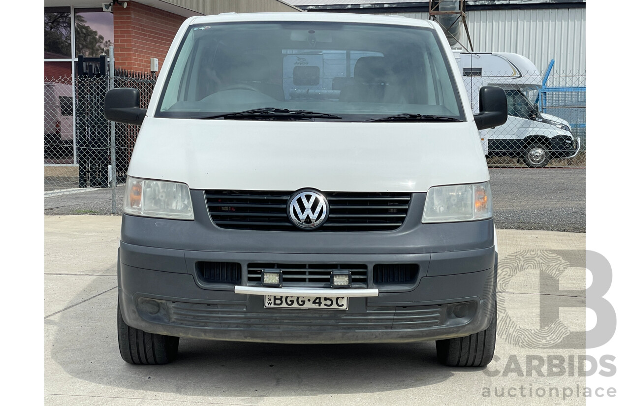 2/2008 Volkswagen Transporter (swb) T5 MY08 Van White 2.5L