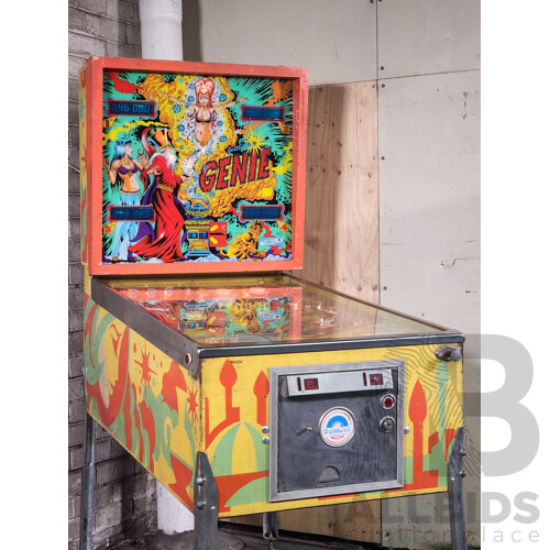 10/1979 Genie (435) D. Gottlieb & Co. Solid State Electronic Pinball Machine
