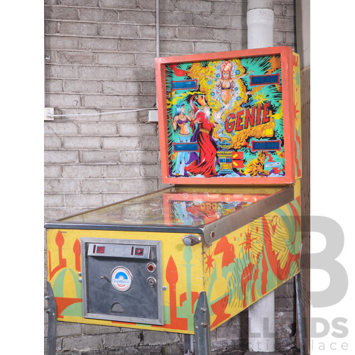 10/1979 Genie (435) D. Gottlieb & Co. Solid State Electronic Pinball Machine