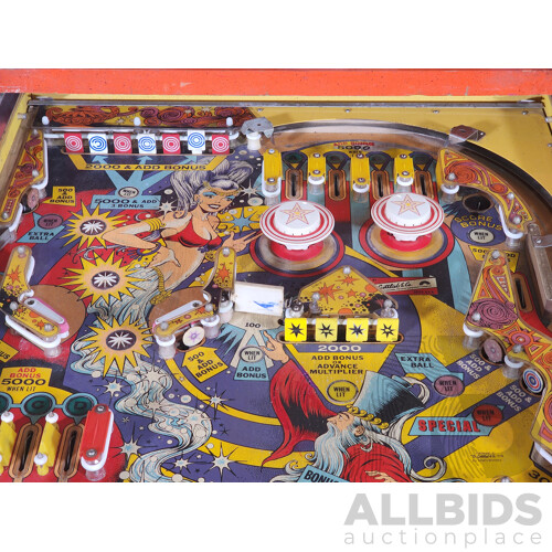 10/1979 Genie (435) D. Gottlieb & Co. Solid State Electronic Pinball Machine