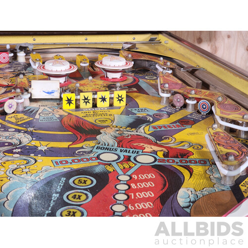 10/1979 Genie (435) D. Gottlieb & Co. Solid State Electronic Pinball Machine