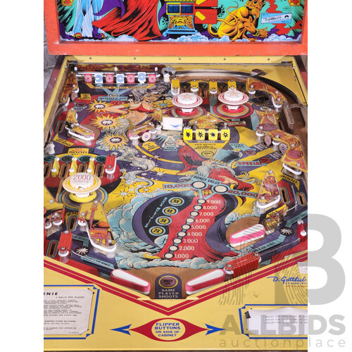10/1979 Genie (435) D. Gottlieb & Co. Solid State Electronic Pinball Machine