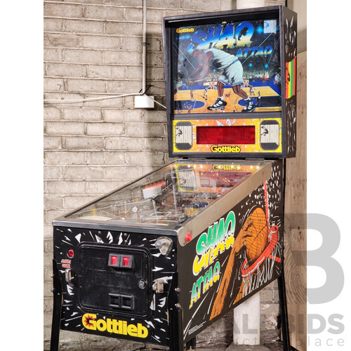 02/1995 Shaq Attaq (743) Premier Pinball Solid State Pinball Machine
