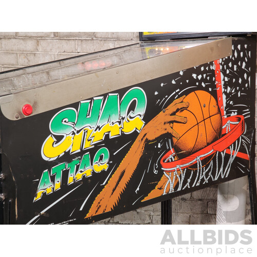 02/1995 Shaq Attaq (743) Premier Pinball Solid State Pinball Machine