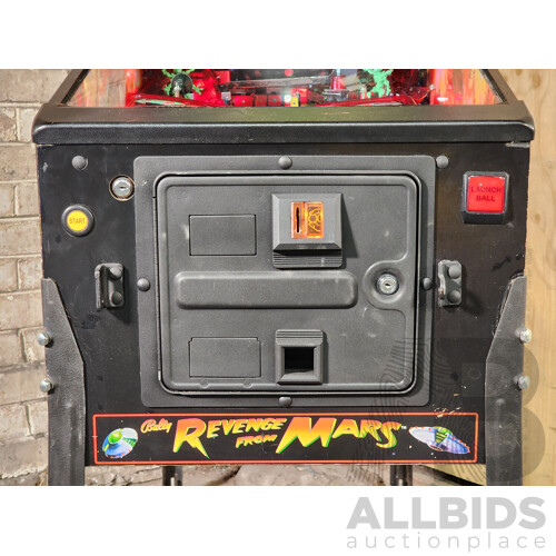 01/1999 Revenge From Mars (50070) Bally Solid State Pinball Machine