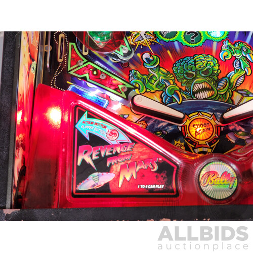 01/1999 Revenge From Mars (50070) Bally Solid State Pinball Machine