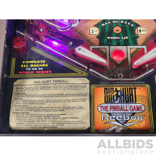 06/1995 Frank Thomas' Big Hurt (745) D. Gottlieb & Co. Solid State Pinball Machine