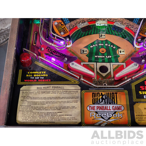06/1995 Frank Thomas' Big Hurt (745) D. Gottlieb & Co. Solid State Pinball Machine