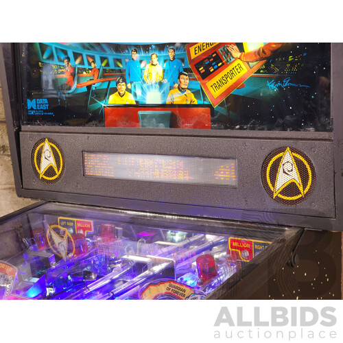 10/1991 Star Trek (500-5514-01) Data East Solid State Pinball Machine