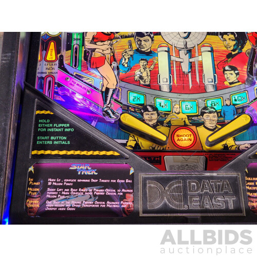 10/1991 Star Trek (500-5514-01) Data East Solid State Pinball Machine