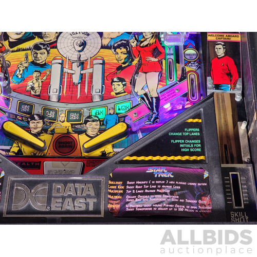 10/1991 Star Trek (500-5514-01) Data East Solid State Pinball Machine