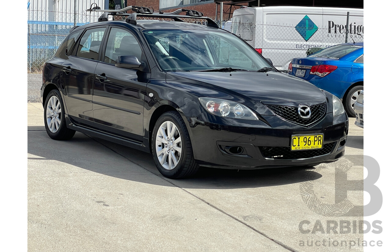 11/2007 Mazda Mazda3 MAXX Sport BK MY06 UPGRADE 5d Hatchback Black 2.0L