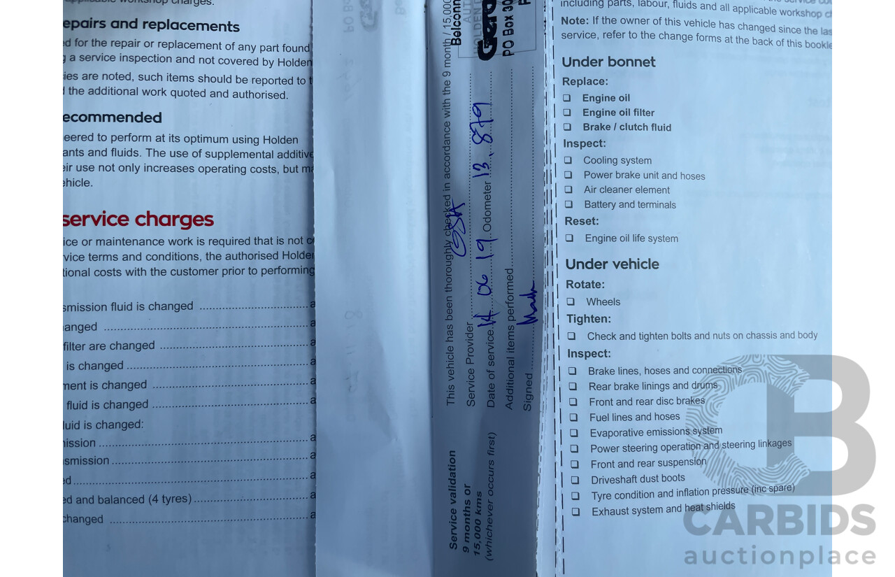 9/2018 Holden Barina LS TM 5d Hatchback White 1.6L