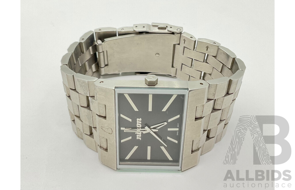 Men's Nixon 'Golden the Ticket' Stainless Steel Wrist Watch, Ex Display, Swiss Movement