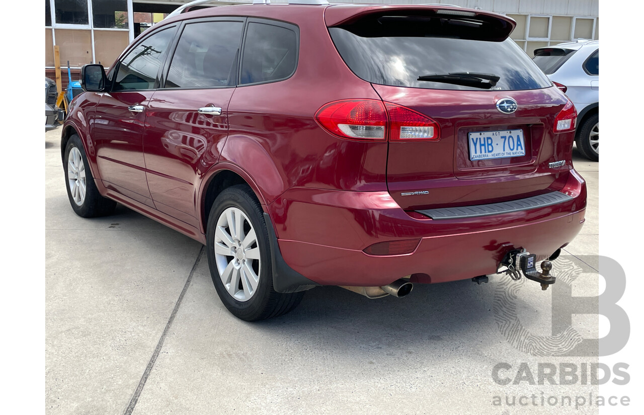 4/2010 Subaru Tribeca 3.6R Premium (7 Seat) MY10 4d Wagon Red 3.6L