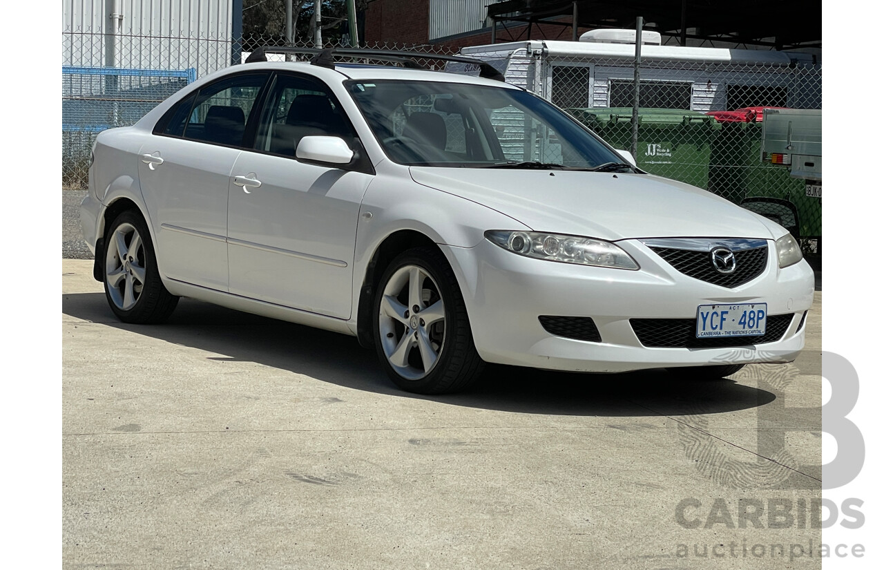 12/2002 Mazda Mazda6 Luxury Sports GG 5d Hatchback White 2.3L