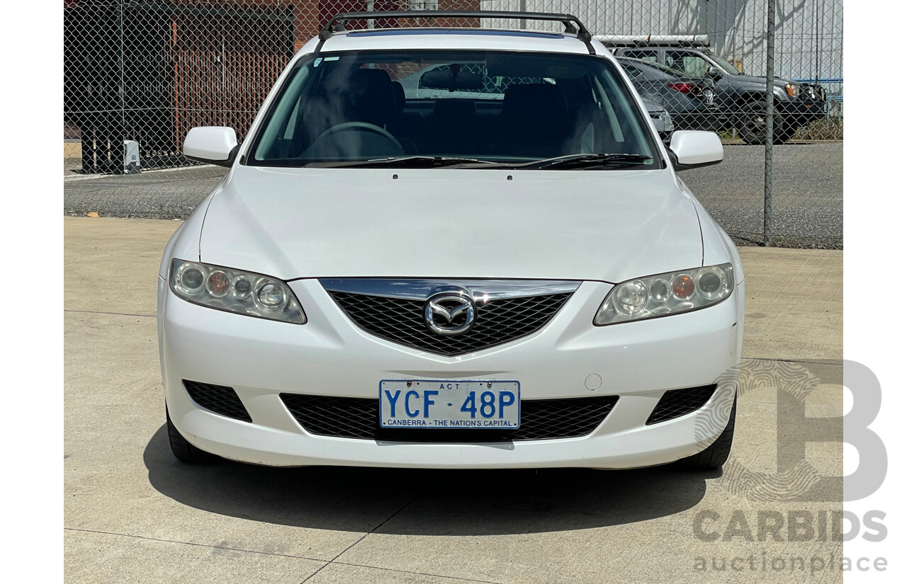 12/2002 Mazda Mazda6 Luxury Sports GG 5d Hatchback White 2.3L