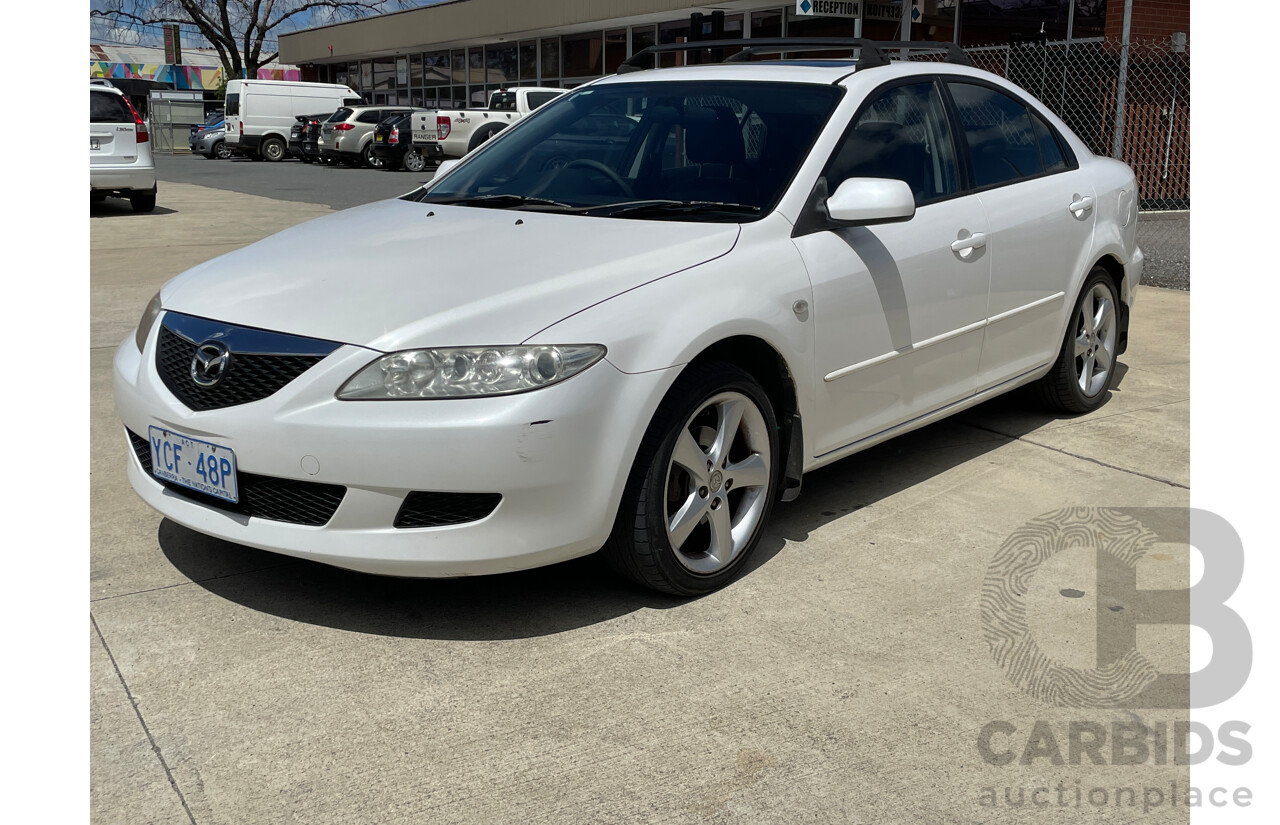 12/2002 Mazda Mazda6 Luxury Sports GG 5d Hatchback White 2.3L