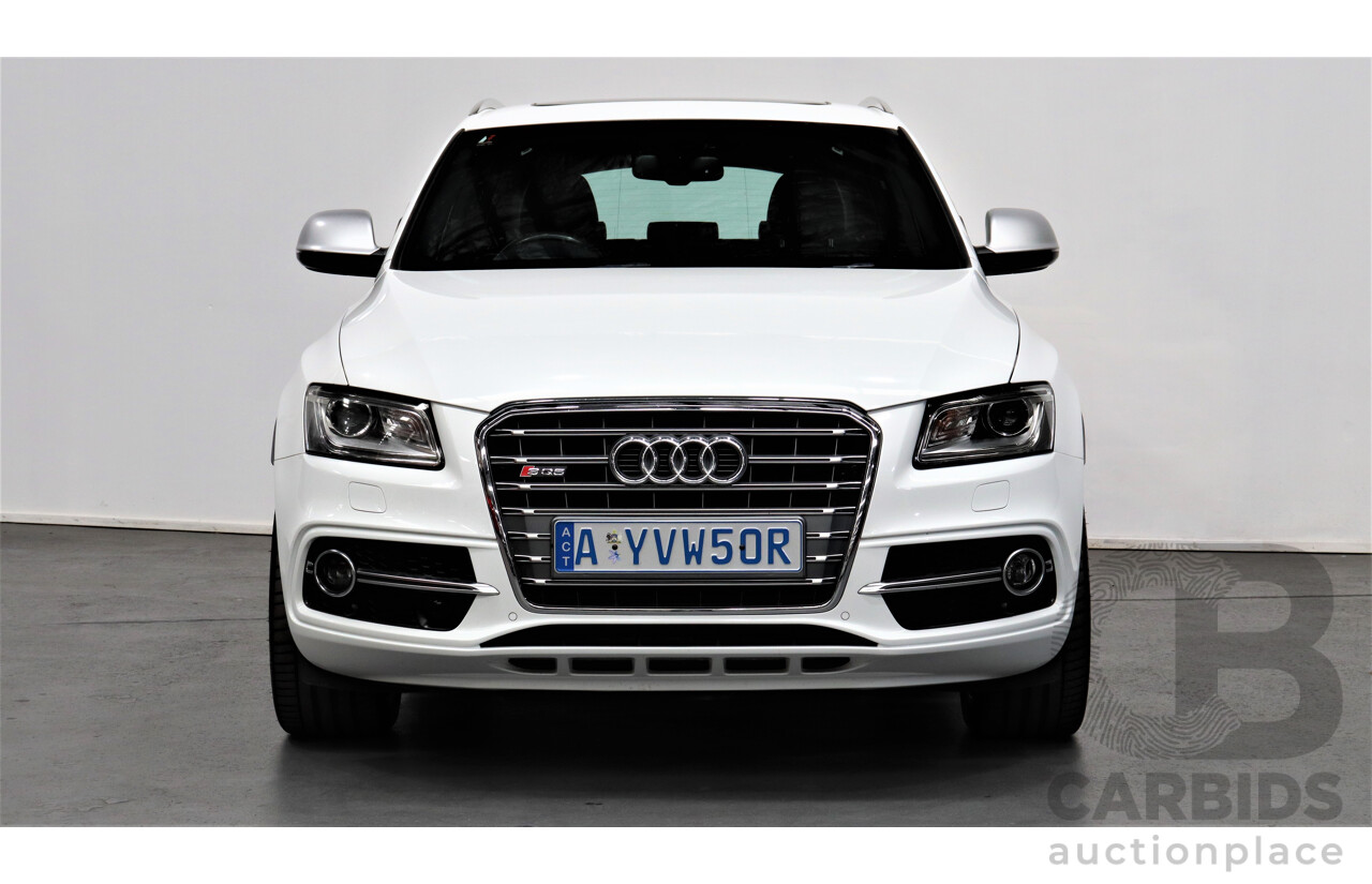 2/2014 Audi SQ5 3.0 TDI Quattro 8R MY14 5d Wagon White 3.0L Turbo Diesel V6