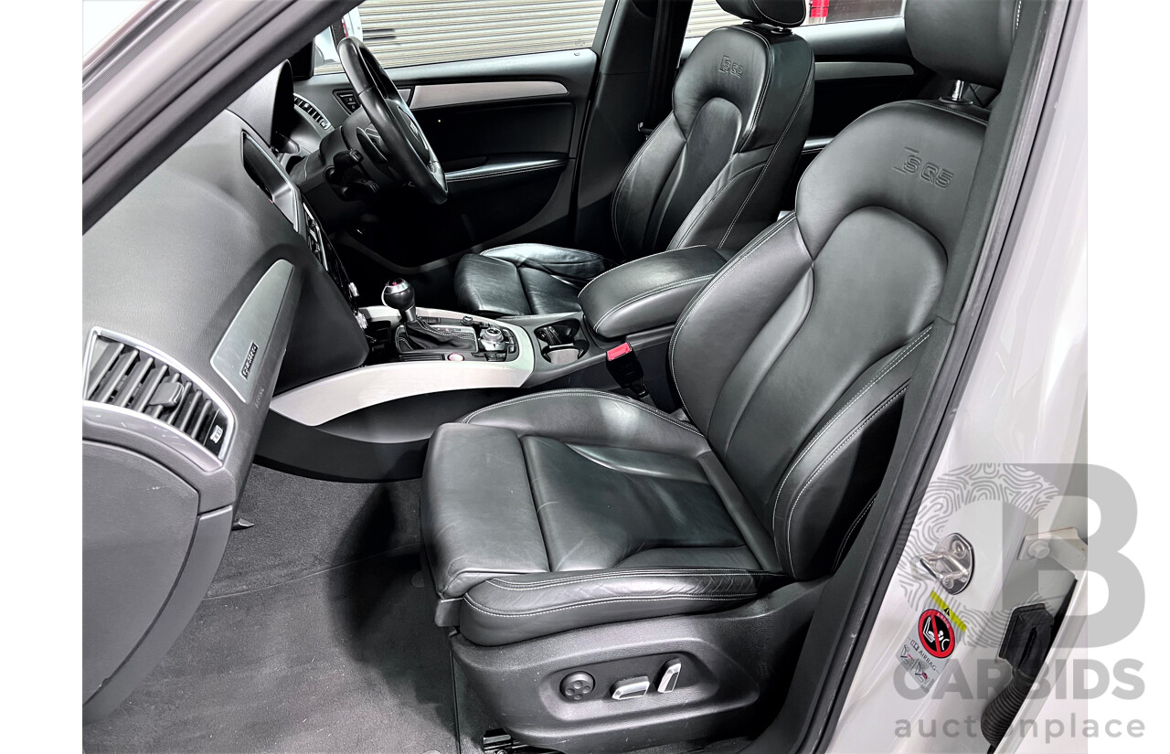 2/2014 Audi SQ5 3.0 TDI Quattro 8R MY14 5d Wagon White 3.0L Turbo Diesel V6