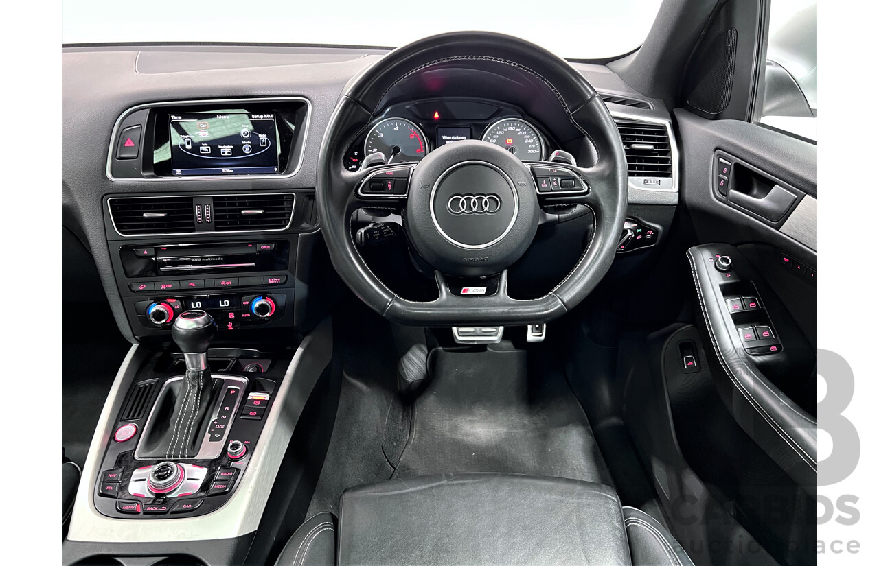 2/2014 Audi SQ5 3.0 TDI Quattro 8R MY14 5d Wagon White 3.0L Turbo Diesel V6