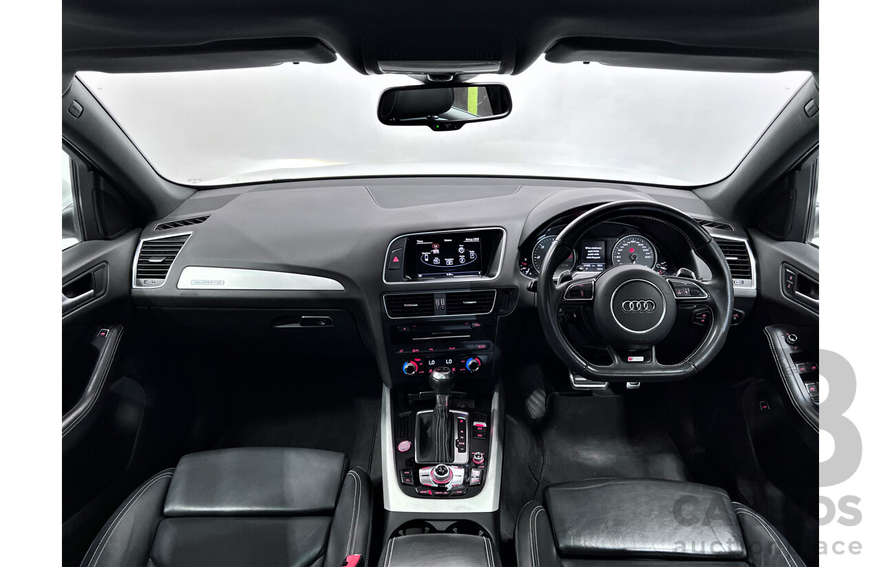 2/2014 Audi SQ5 3.0 TDI Quattro 8R MY14 5d Wagon White 3.0L Turbo Diesel V6