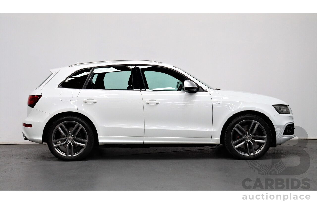 2/2014 Audi SQ5 3.0 TDI Quattro 8R MY14 5d Wagon White 3.0L Turbo Diesel V6