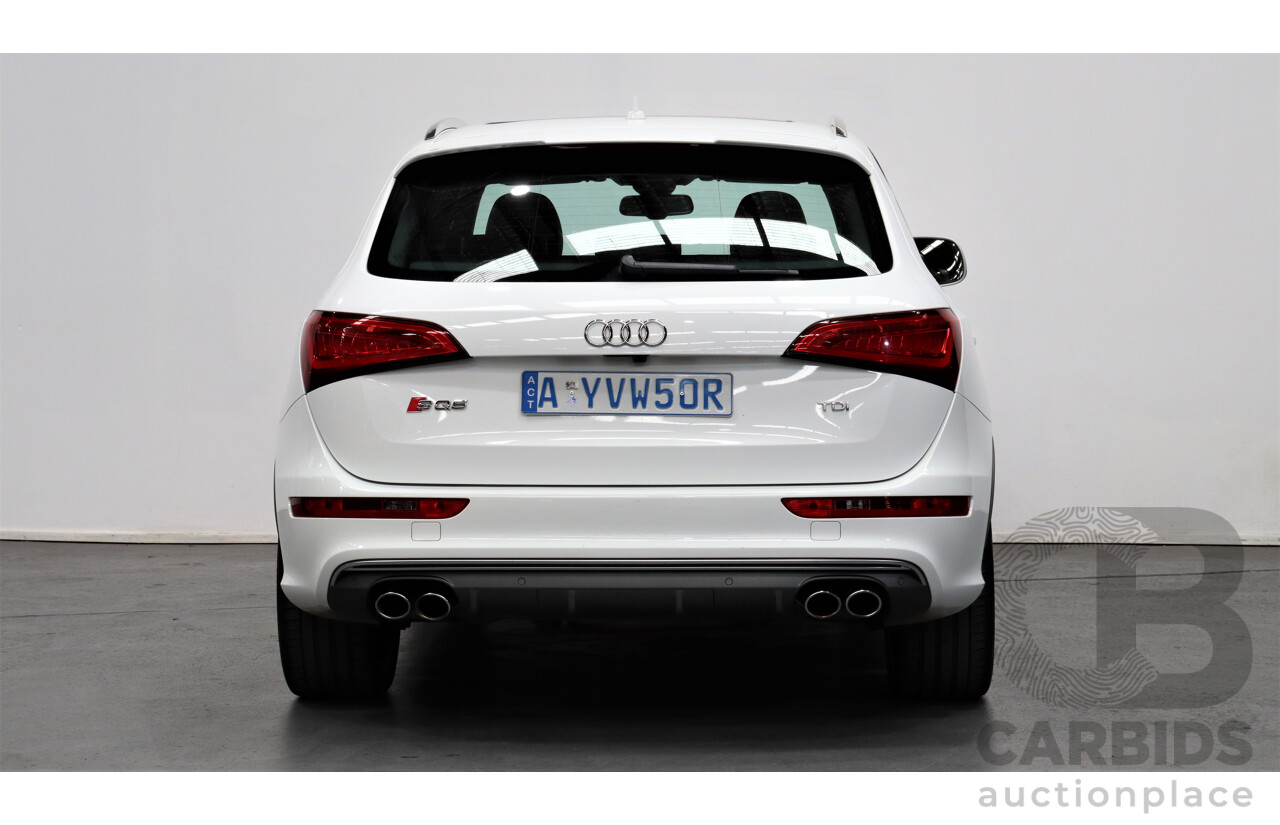 2/2014 Audi SQ5 3.0 TDI Quattro 8R MY14 5d Wagon White 3.0L Turbo Diesel V6