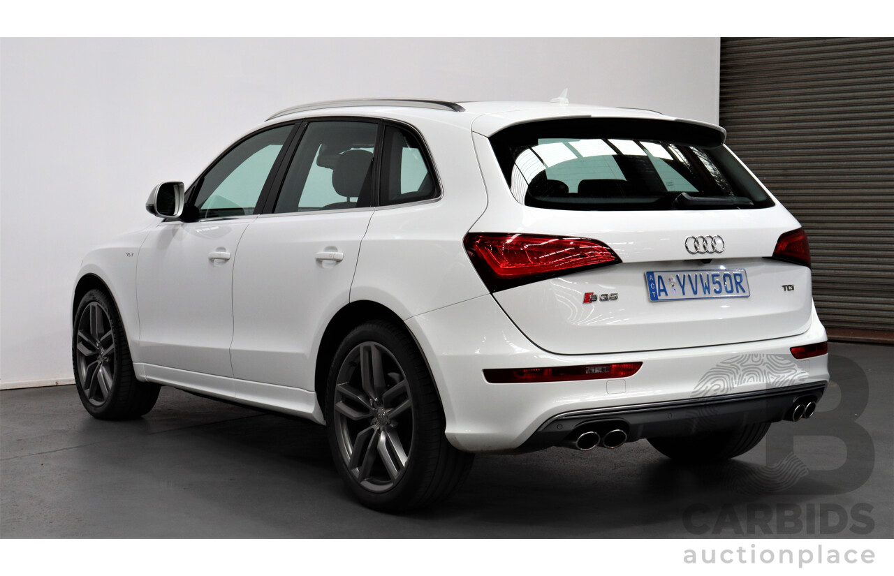 2/2014 Audi SQ5 3.0 TDI Quattro 8R MY14 5d Wagon White 3.0L Turbo Diesel V6