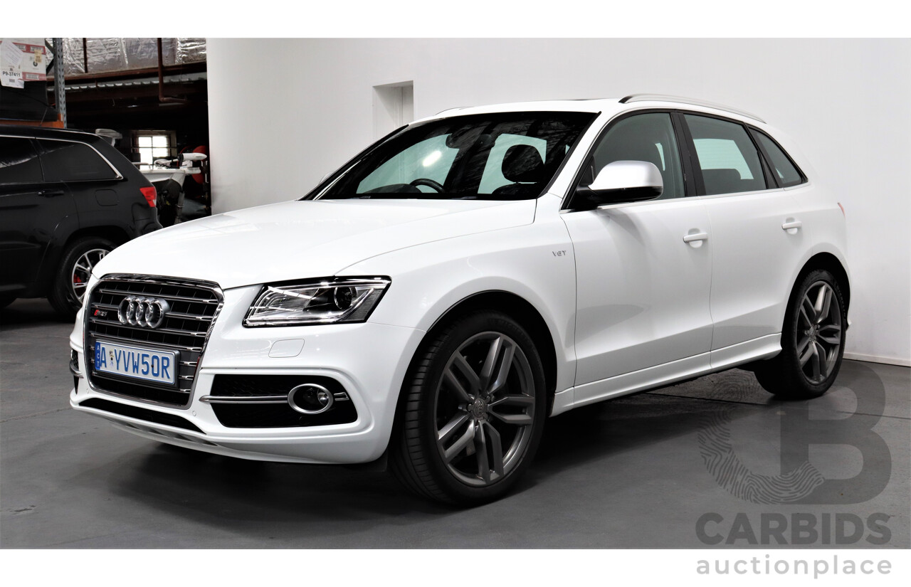 2/2014 Audi SQ5 3.0 TDI Quattro 8R MY14 5d Wagon White 3.0L Turbo Diesel V6