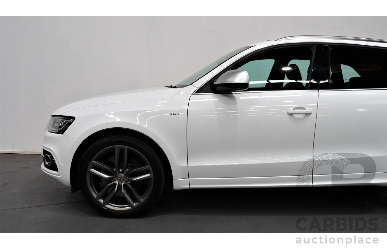 2/2014 Audi SQ5 3.0 TDI Quattro 8R MY14 5d Wagon White 3.0L Turbo Diesel V6