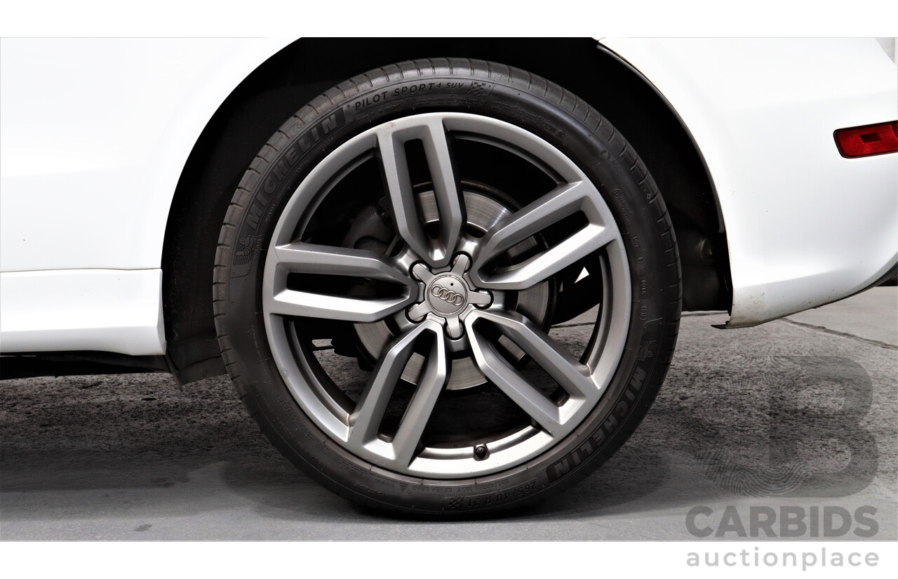 2/2014 Audi SQ5 3.0 TDI Quattro 8R MY14 5d Wagon White 3.0L Turbo Diesel V6